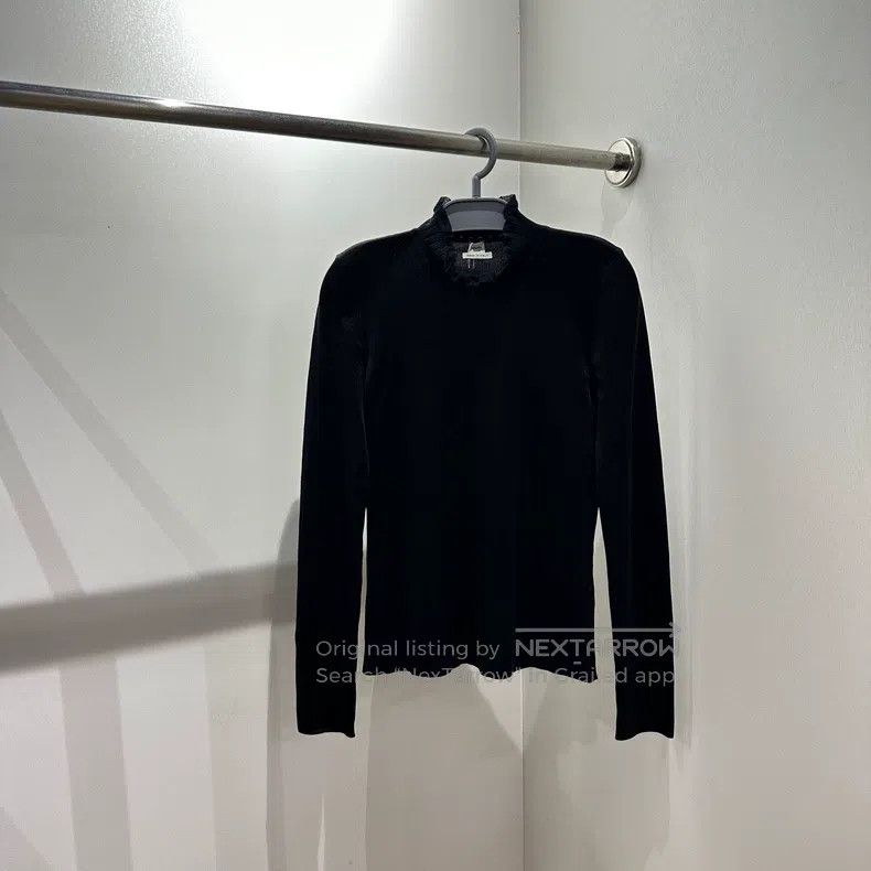 Hermes Hermes Lace collar silk long-sleeve Size S / US 4 / IT 40 - 1 Thumbnail