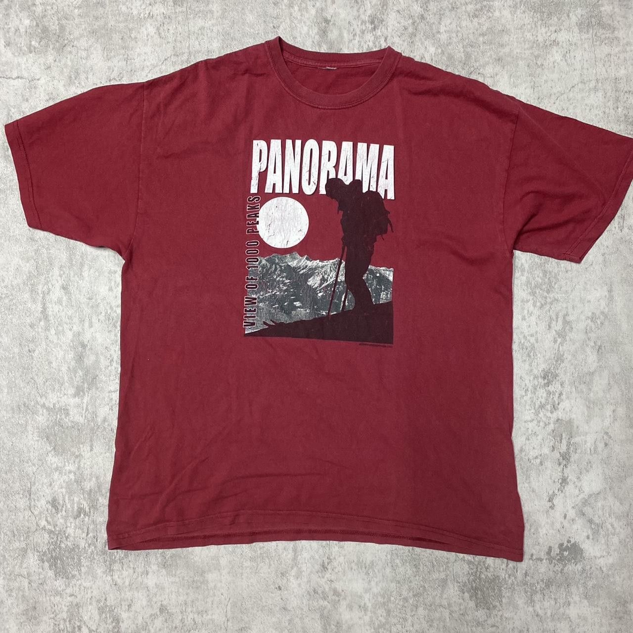 Other Burgundy vintage Panorama View of 100 Peaks t-shirt tees Size US M / EU 48-50 / 2 - 1 Thumbnail