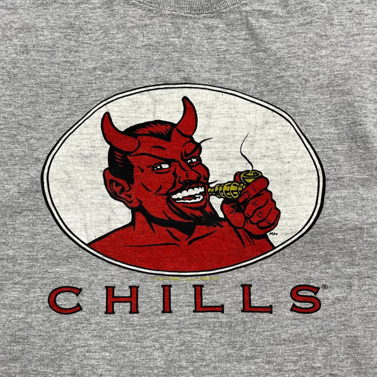 Alien Workshop Vintage 90s Chills Wear Devil Alien Skateboard T Shirt Gray Size US L / EU 52-54 / 3 - 5 Thumbnail