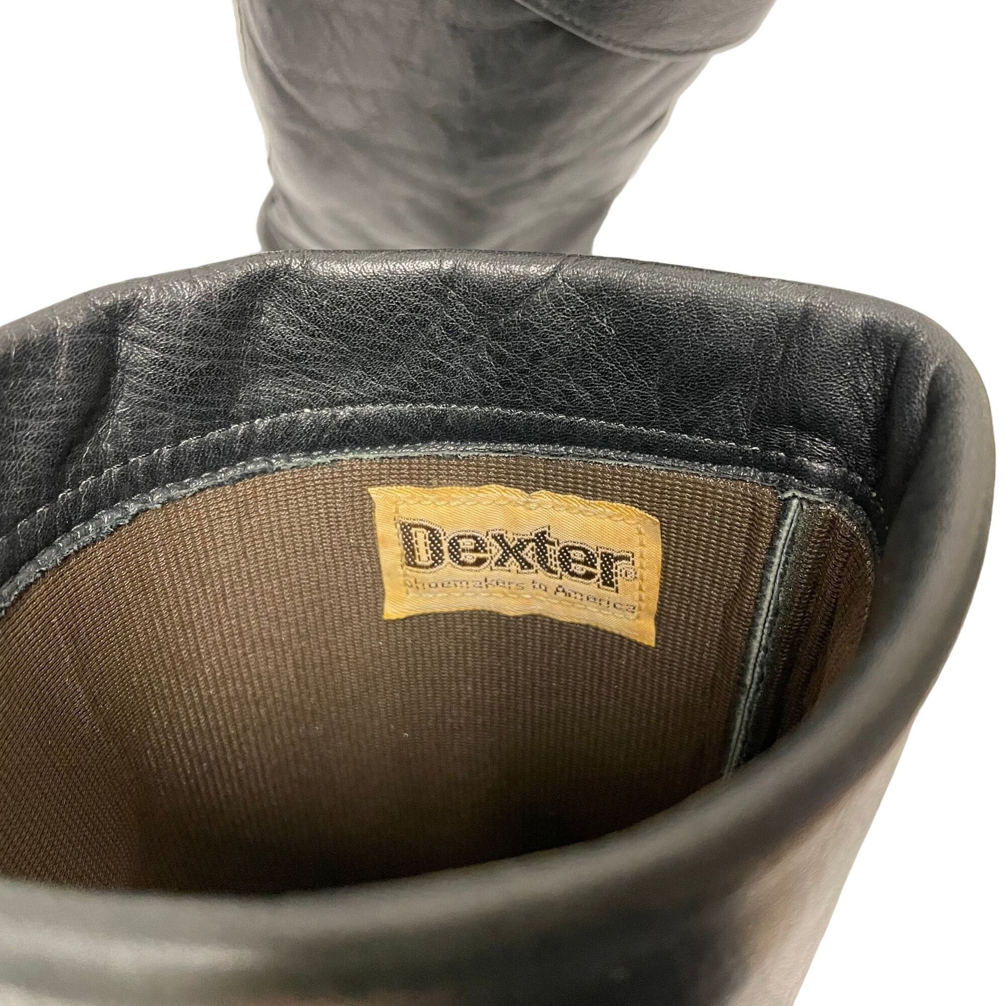 Other Vtg Dexter BLACK Leather BoHo Hippie CAMPUS Urban Boots Size US 7 / IT 37 - 6 Thumbnail