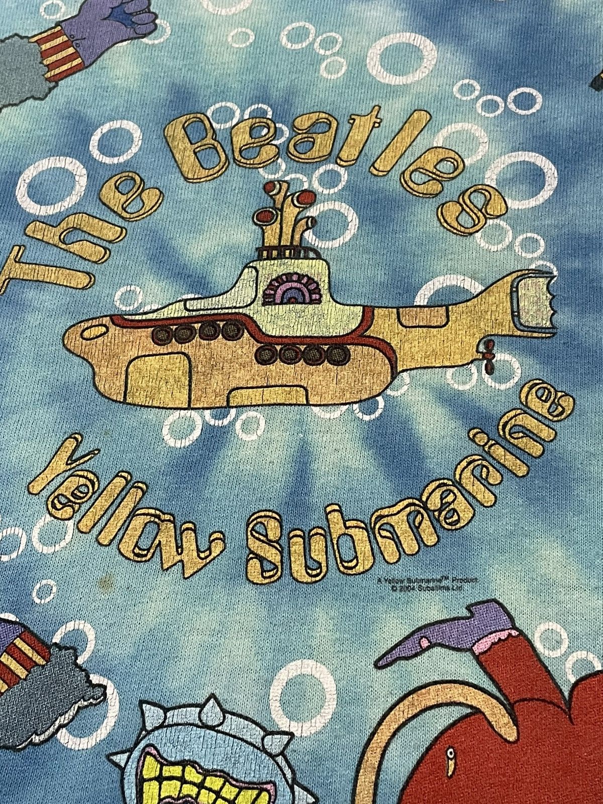 Vintage Vintage The Beatles Yellow Submarine Tie Dye Music Tee Size US M / EU 48-50 / 2 - 8 Thumbnail