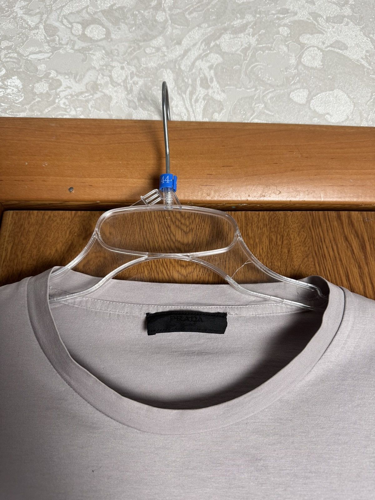 Luxury × Prada Prada aprada silver Black Tab Pocket Tee Size US M / EU 48-50 / 2 - 3 Thumbnail