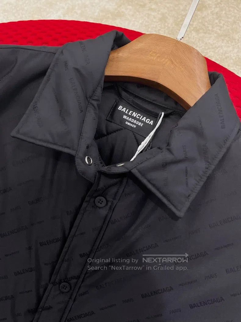 Balenciaga Balenciaga Solid Color Collar Single Button Long Sleeve Sh Size US S / EU 44-46 / 1 - 4 Thumbnail