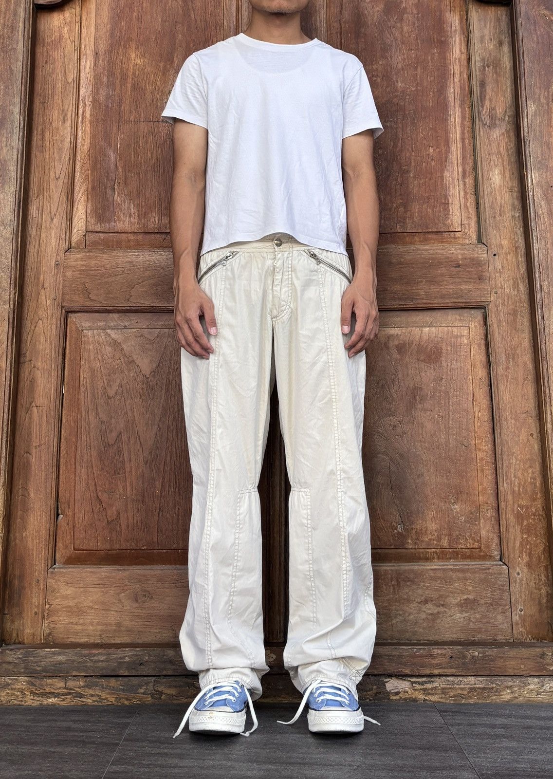 Prada FREE TAX! 2000s Tactical Zippered Pants Size US 30 / EU 46 - 1 Thumbnail