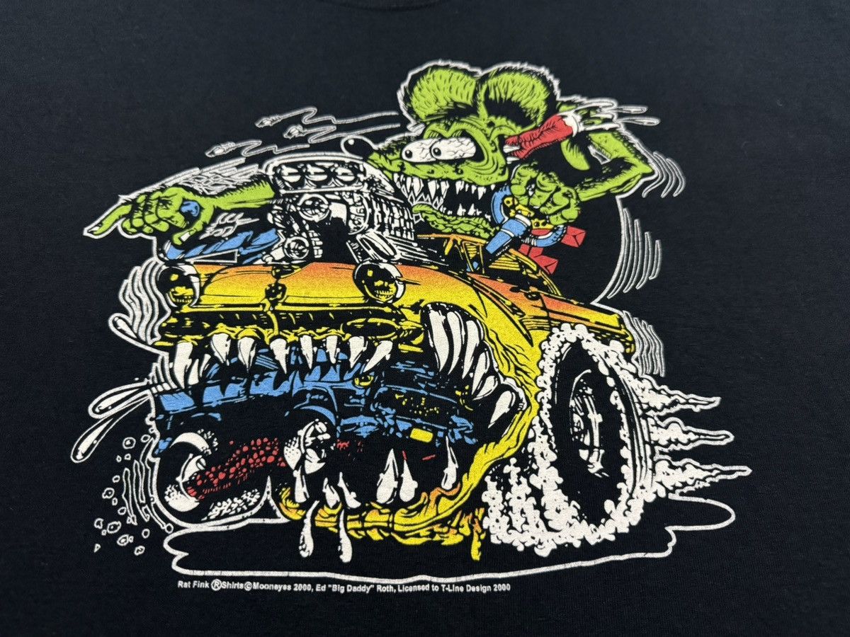 Vintage Vintage Y2K Rat Fink x Moon Eyes Size US XXL / EU 58 / 5 - 3 Thumbnail
