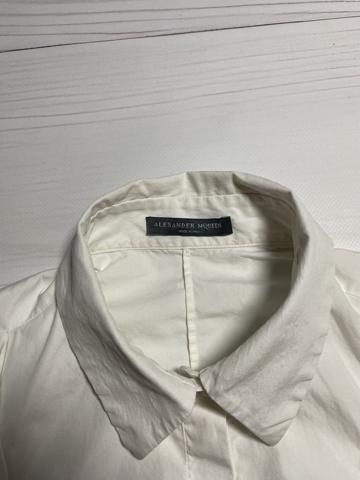 Alexander McQueen Alexander McQueen AW14 White Cotton Bows Side-Tie Shirt Size S / US 4 / IT 40 - 3 Thumbnail