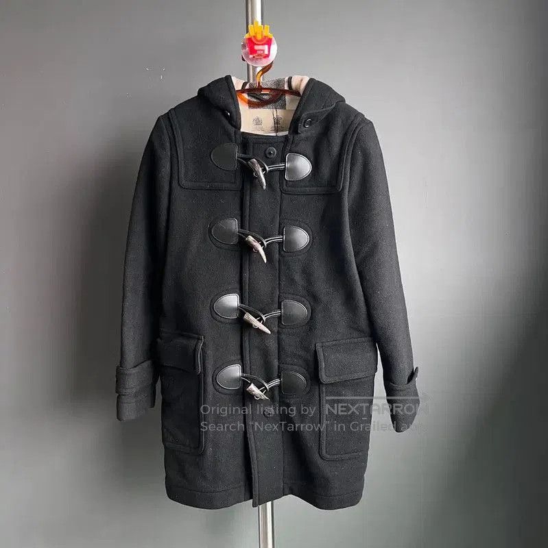 Burberry Burberry Black Wool Women's Coat Size L. Size L / US 10 / IT 46 - 1 Thumbnail