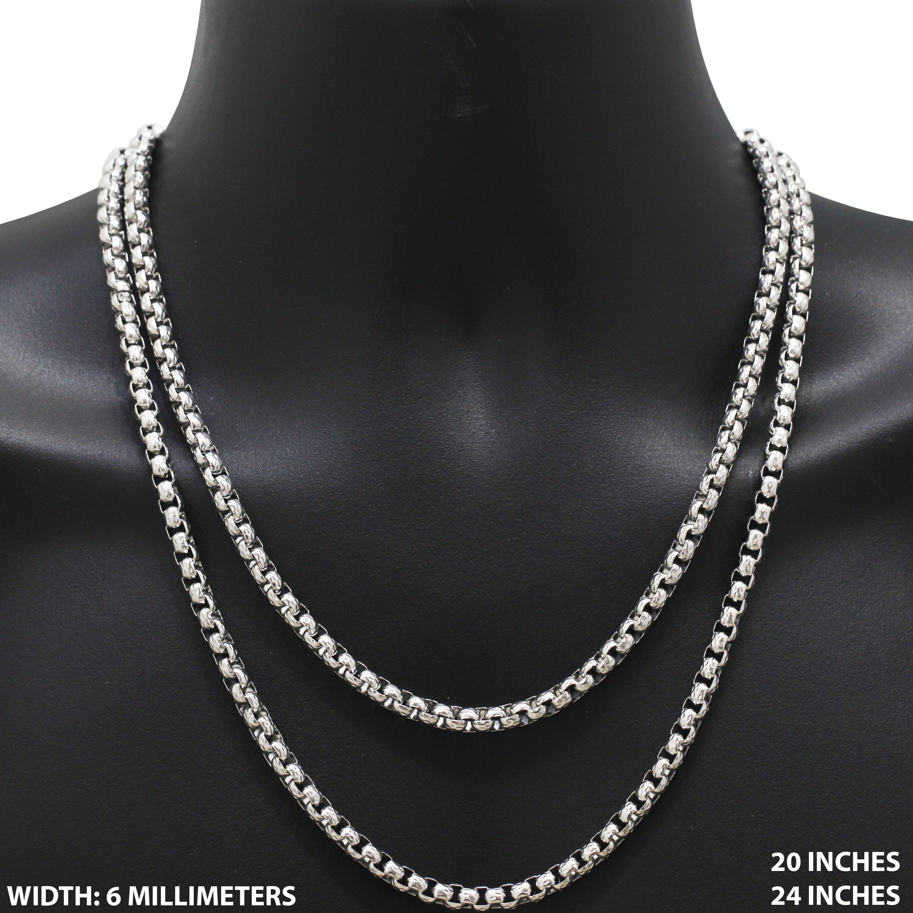 Other 316L Stainless Steel 6mm Box Chain Necklace 24” Size ONE SIZE - 1 Thumbnail