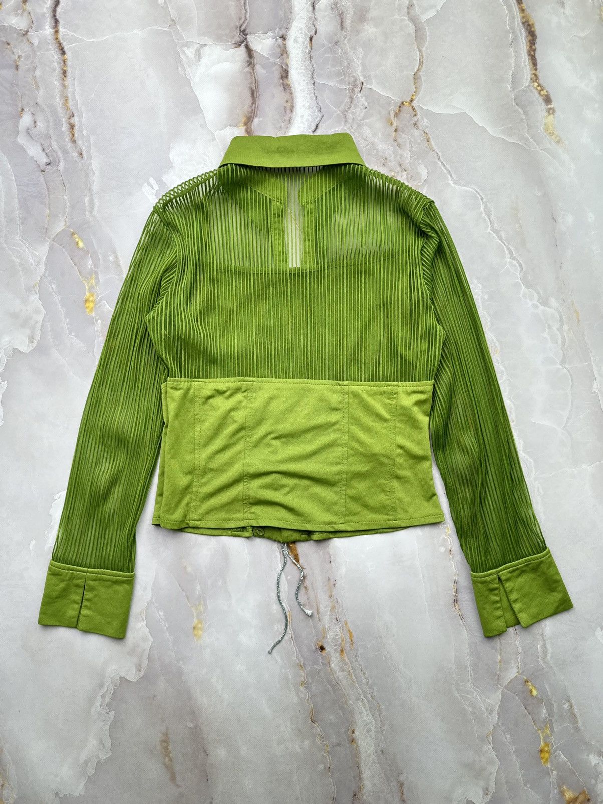 Japanese Brand Vintage Mesh Blouse Size L / US 10 / IT 46 - 8 Thumbnail