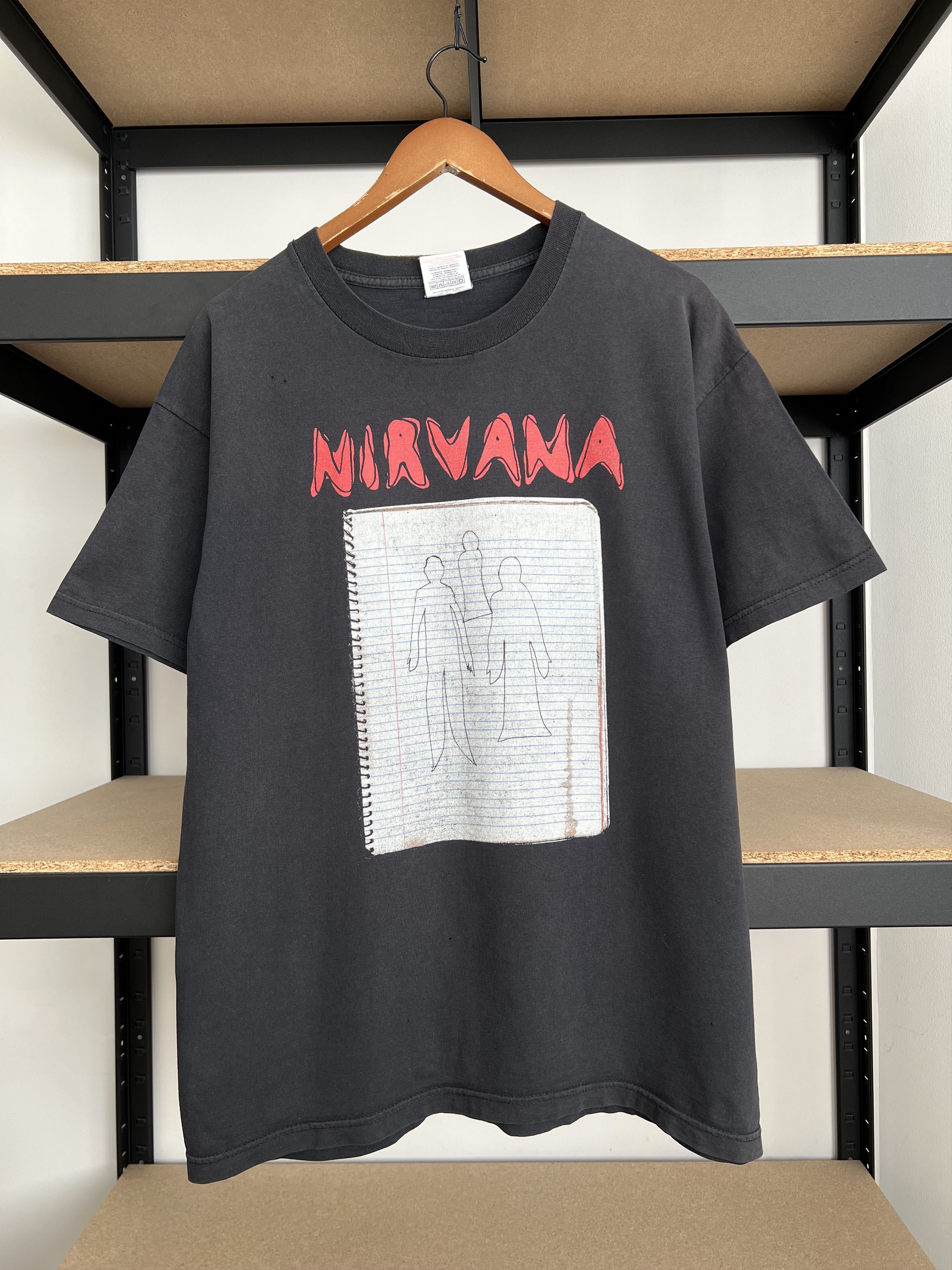 Band Tees Vintage 2003 Nirvana Ghost Notebook Kurt Cobain T-shirt Size US L / EU 52-54 / 3 - 3 Thumbnail