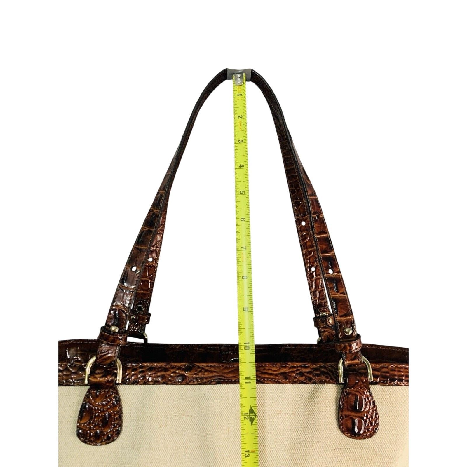 BRAHMIN Brahmin Brooke Pecan Pipa Greeting Massachusetts Tote Woody Size ONE SIZE - 16 Thumbnail