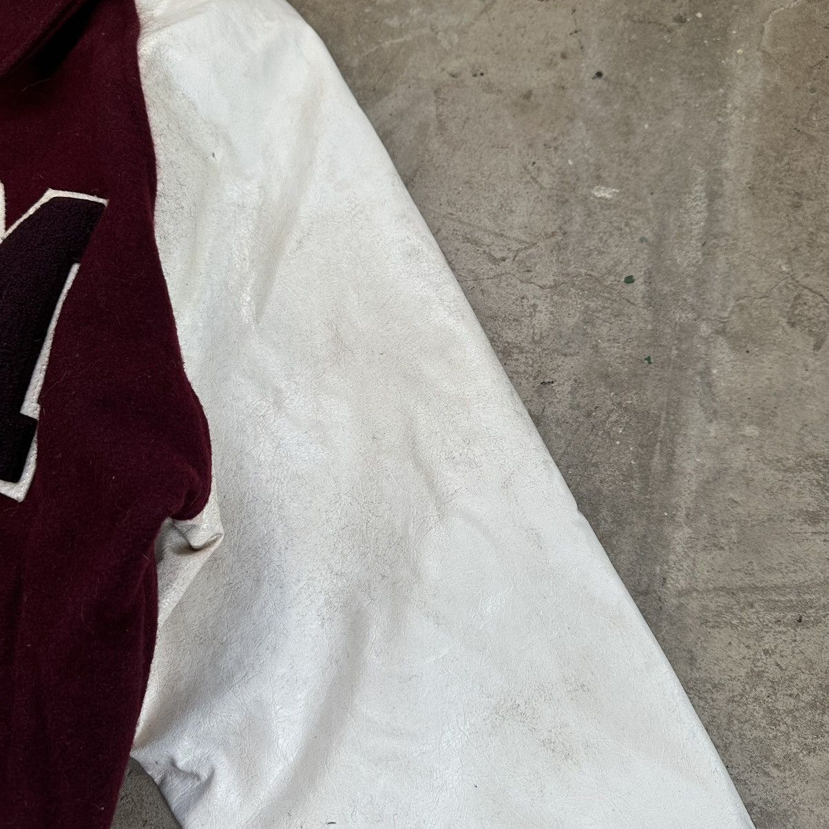 Vintage Authentic Vintage 80s Maverick USA M Leather Varsity Jacket Size US L / EU 52-54 / 3 - 8 Thumbnail