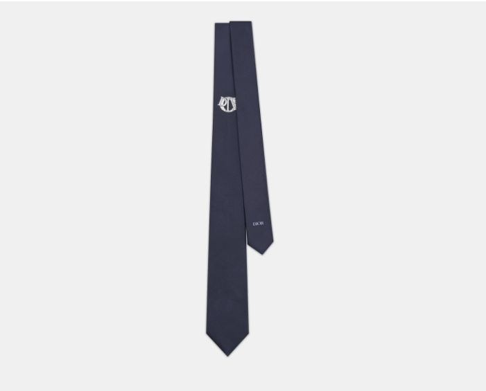 Dior o1w1db10525 Size : OS / 48C104 Charm Tie in Navy Blue Size ONE SIZE - 1 Thumbnail
