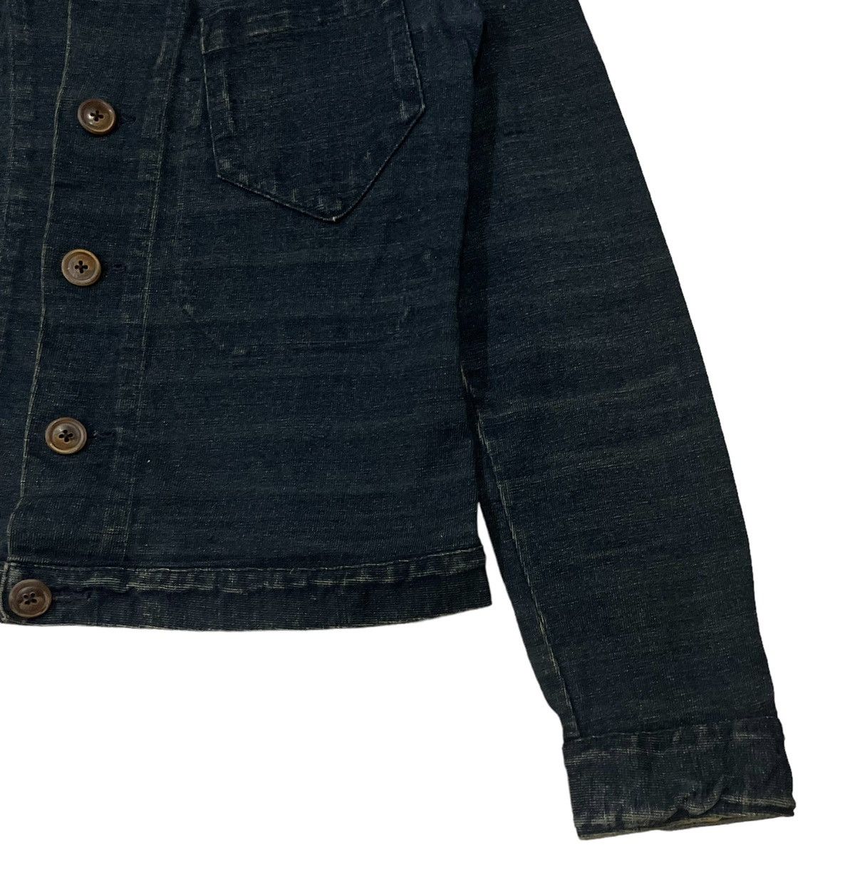 45rpm Vintage 45Rpm Double Pocket Indigo Denim Jacket Size S / US 4 / IT 40 - 3 Thumbnail