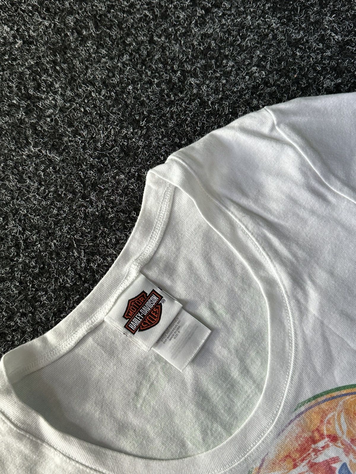 Harley Davidson × Vintage 🚨Vintage 90s Harley Davidson LOGO long sleeve avant garde Size S / US 4 / IT 40 - 4 Thumbnail
