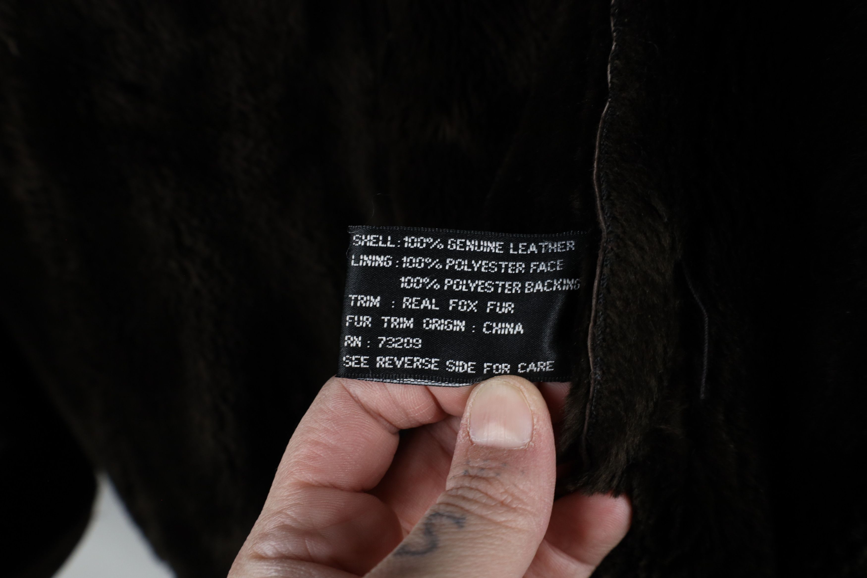 Vintage Vintage 90s Fox Trim Suede Leather Hooded Penny Lane Jacket Size XL / US 12-14 / IT 48-50 - 10 Thumbnail