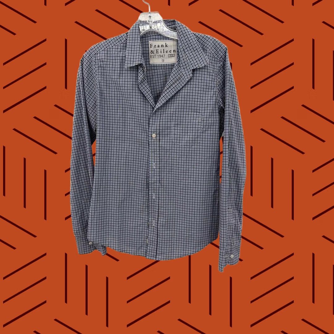 Frank & Eileen Pre-Owned Frank & Eileen Blue Size Small Cotton Button Down Size S / US 4 / IT 40 - 1 Thumbnail