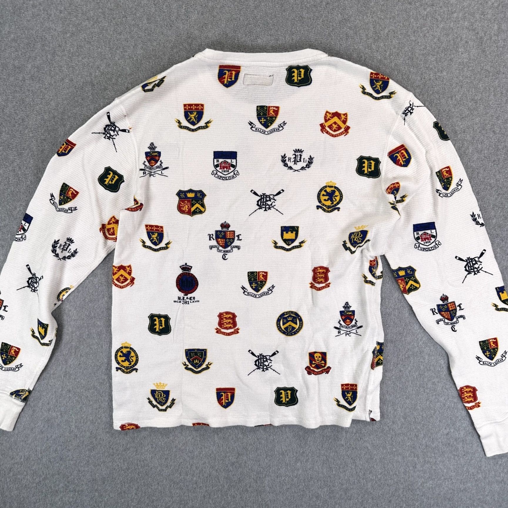 Polo Ralph Lauren Polo Ralph Lauren Pajama Top Mens M White Crest Thermal Knit Sleepwear Size US M / EU 48-50 / 2 - 6 Thumbnail