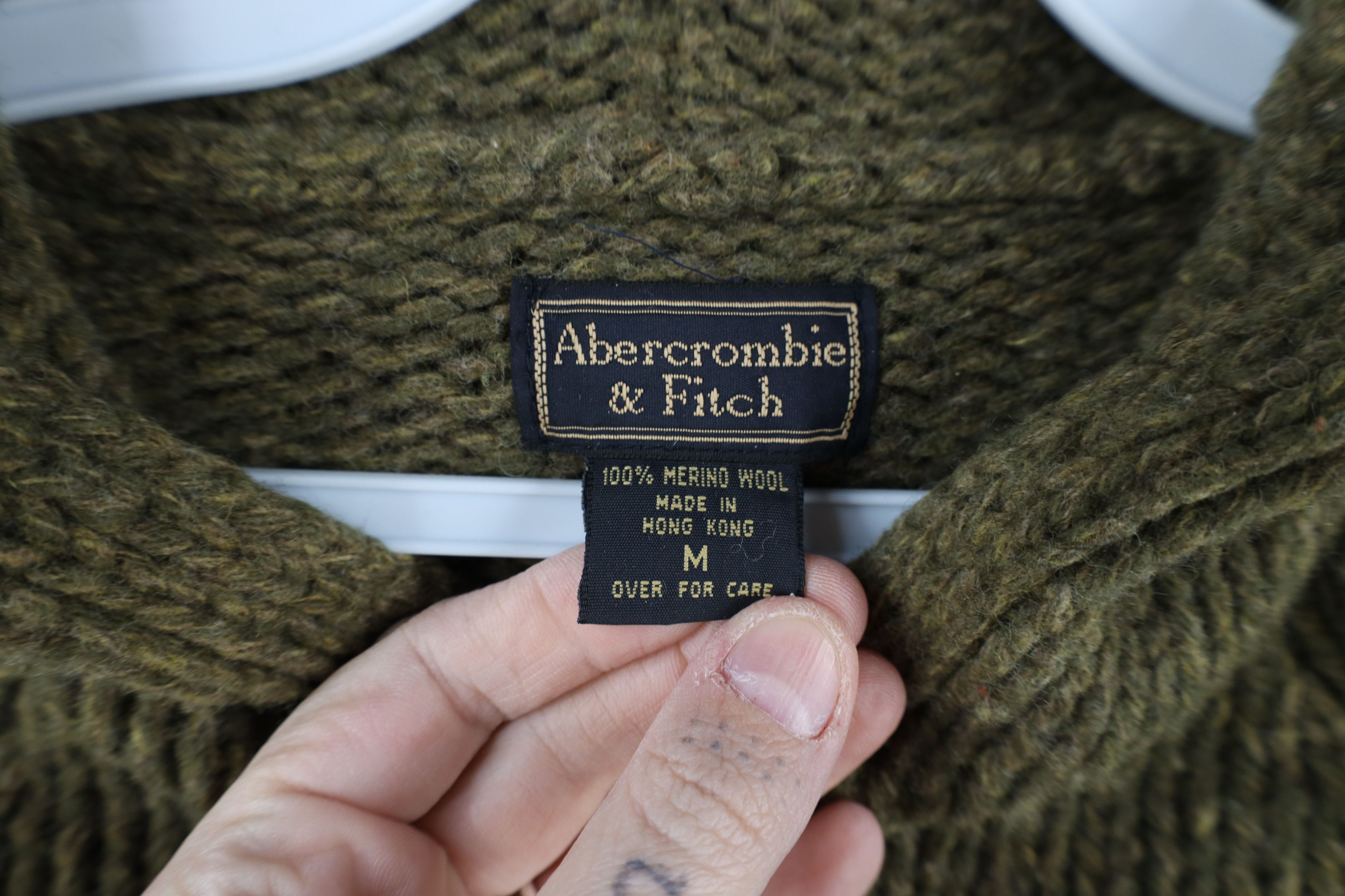 Abercrombie & Fitch × Vintage Vintage 90s Y2K Abercrombie & Fitch Knit Hoodie Babydoll Size M / US 6-8 / IT 42-44 - 7 Thumbnail