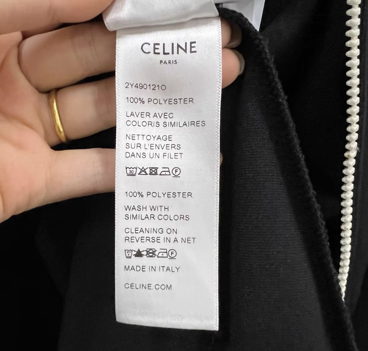 Celine Celine Black Embroidered Logo Jacket J41 Size XL / US 12-14 / IT 48-50 - 5 Thumbnail