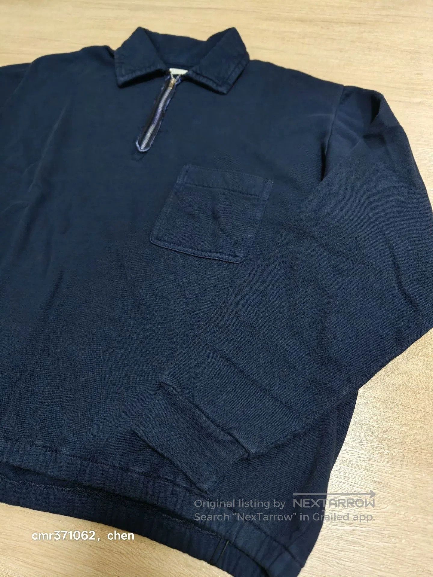 A.PRESSE a.presse 26ss Vintage Half Zip Sweatshirt. Size US M / EU 48-50 / 2 - 3 Thumbnail