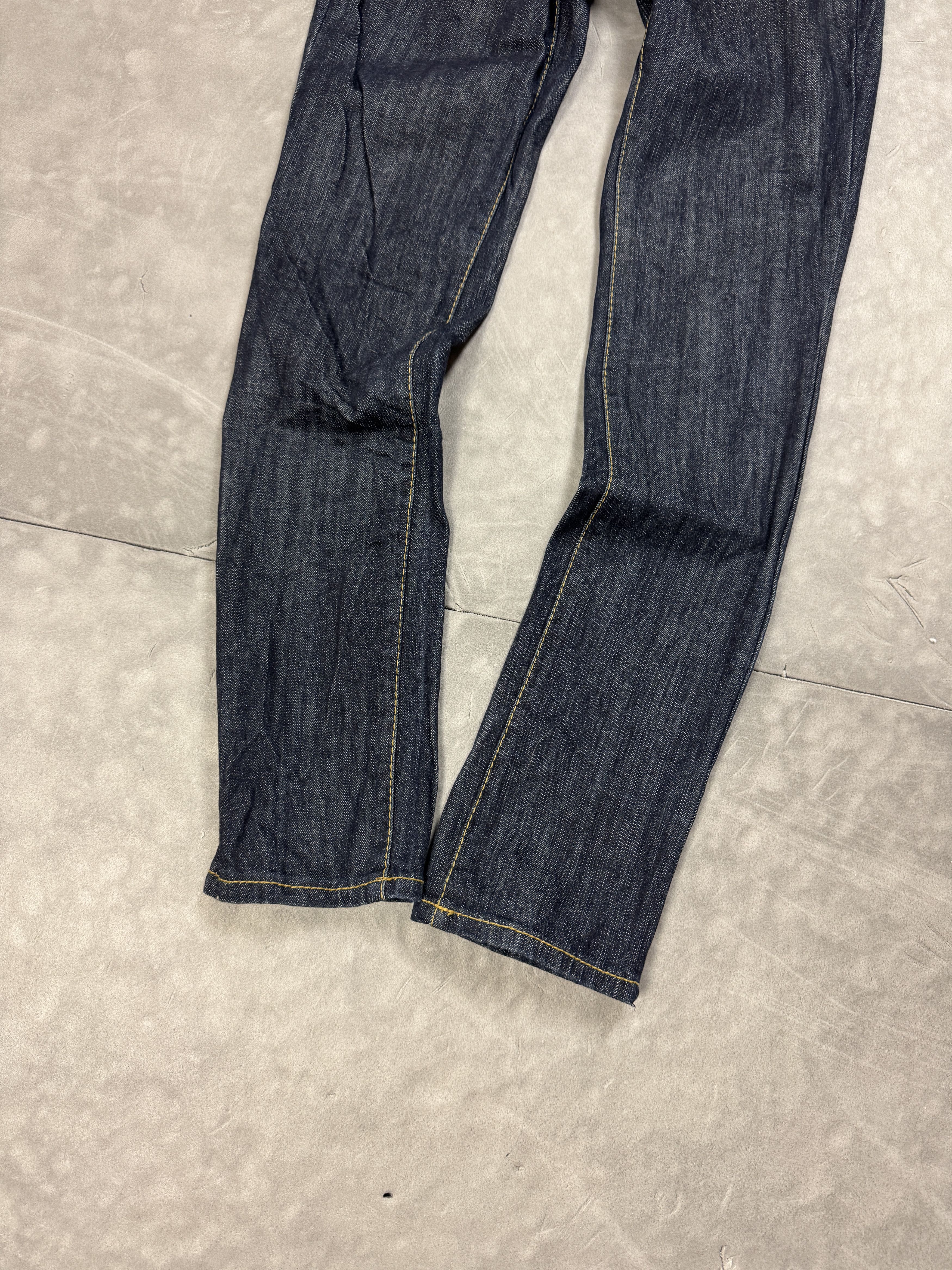 Vintage Vintage Washed Navy Denim Jeans Y2K (XS/S) 90s 80s Size 26" / US 2 / IT 38 - 6 Thumbnail