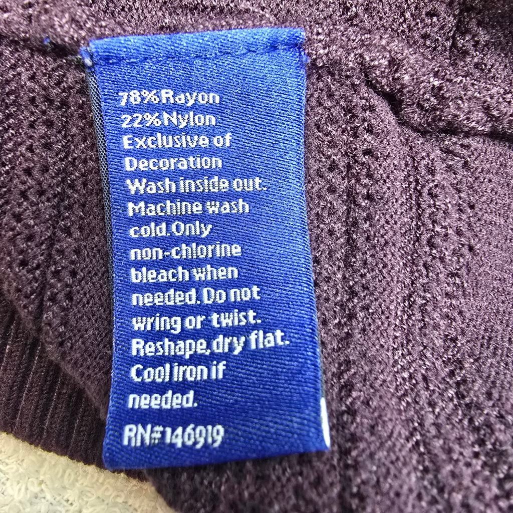 Apt. 9 Women's APT. 9 Purple Ribbed Crew Neck Sweater XS Size XS / US 0-2 / IT 36-38 - 8 Thumbnail