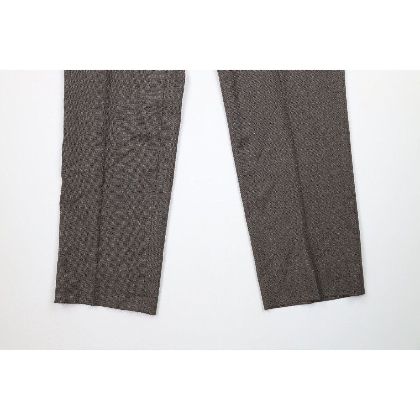 Calvin Klein Calvin Klein Wool 2 Piece Wedding Suit Brown Size 44R - 14 Thumbnail