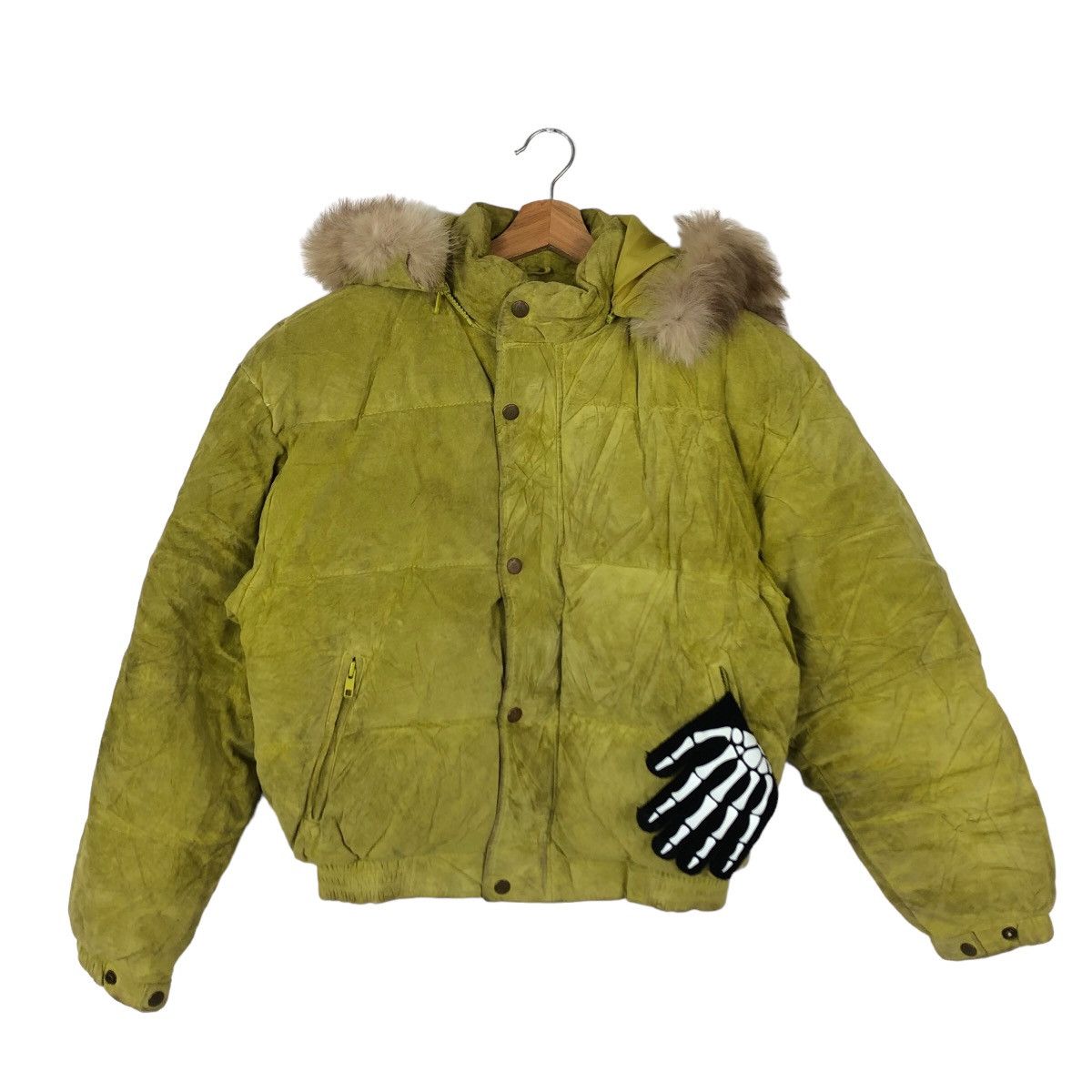 Japanese Brand 🔥VINTAGE BOMBER JACKET UNKNOWN JAPAN MADE MINK FUR HOODIE Size US M / EU 48-50 / 2 - 1 Thumbnail