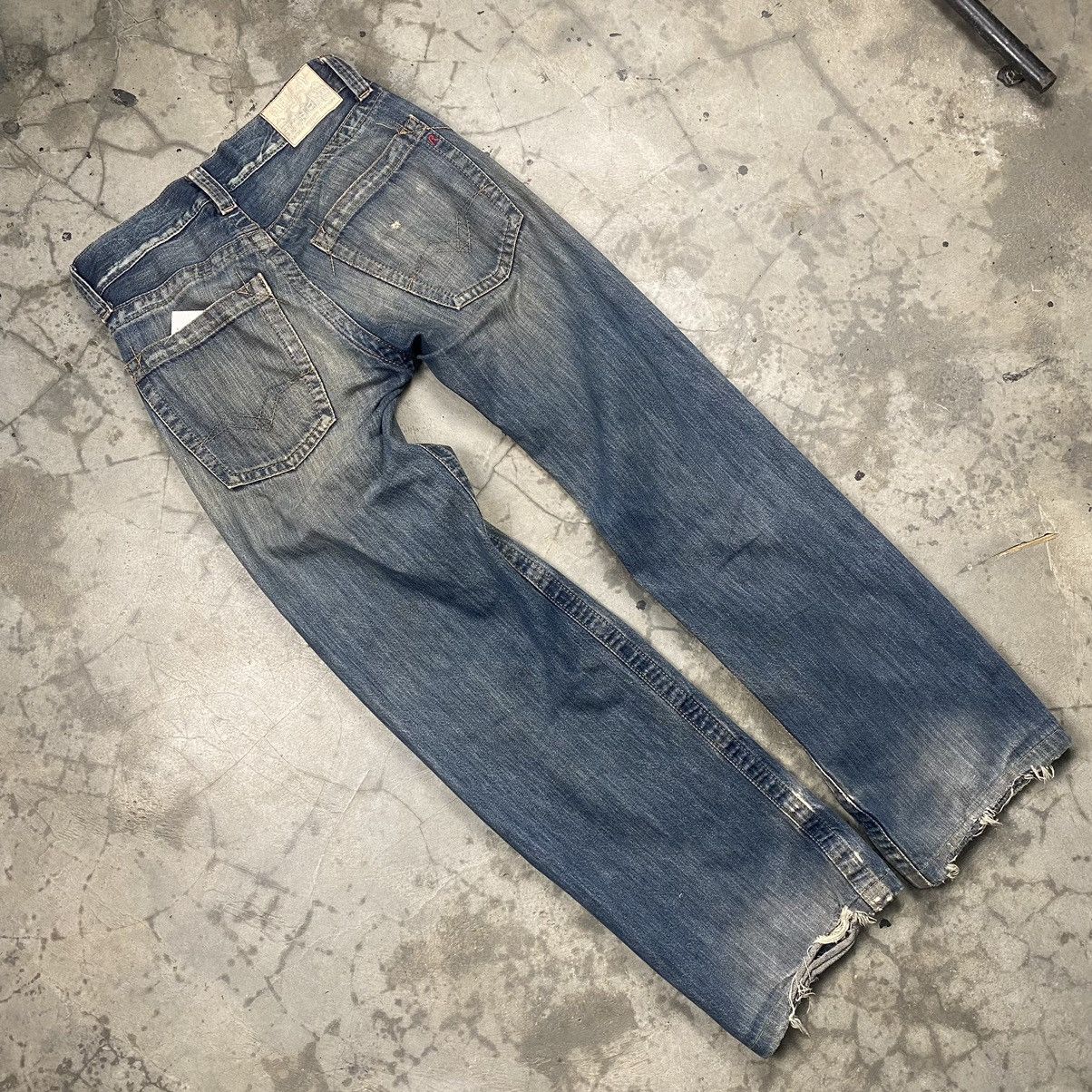 Replay × Vintage y2k Replay Distressed Rugged Wide Jeans Size US 31 - 5 Thumbnail