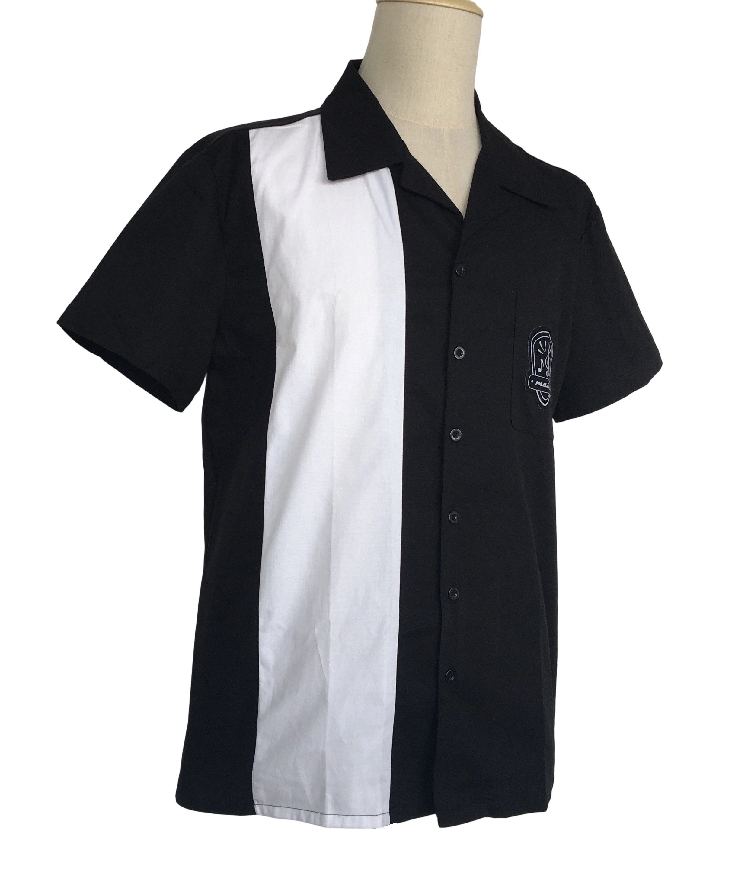 Other Black Men Shirts Pocket Patch Vintage Style Size US XL / EU 56 / 4 - 2 Thumbnail