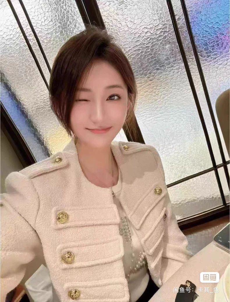 Celine CELINE size 38 White gold double-breasted wool jacket coat Size M / US 6-8 / IT 42-44 - 2 Thumbnail
