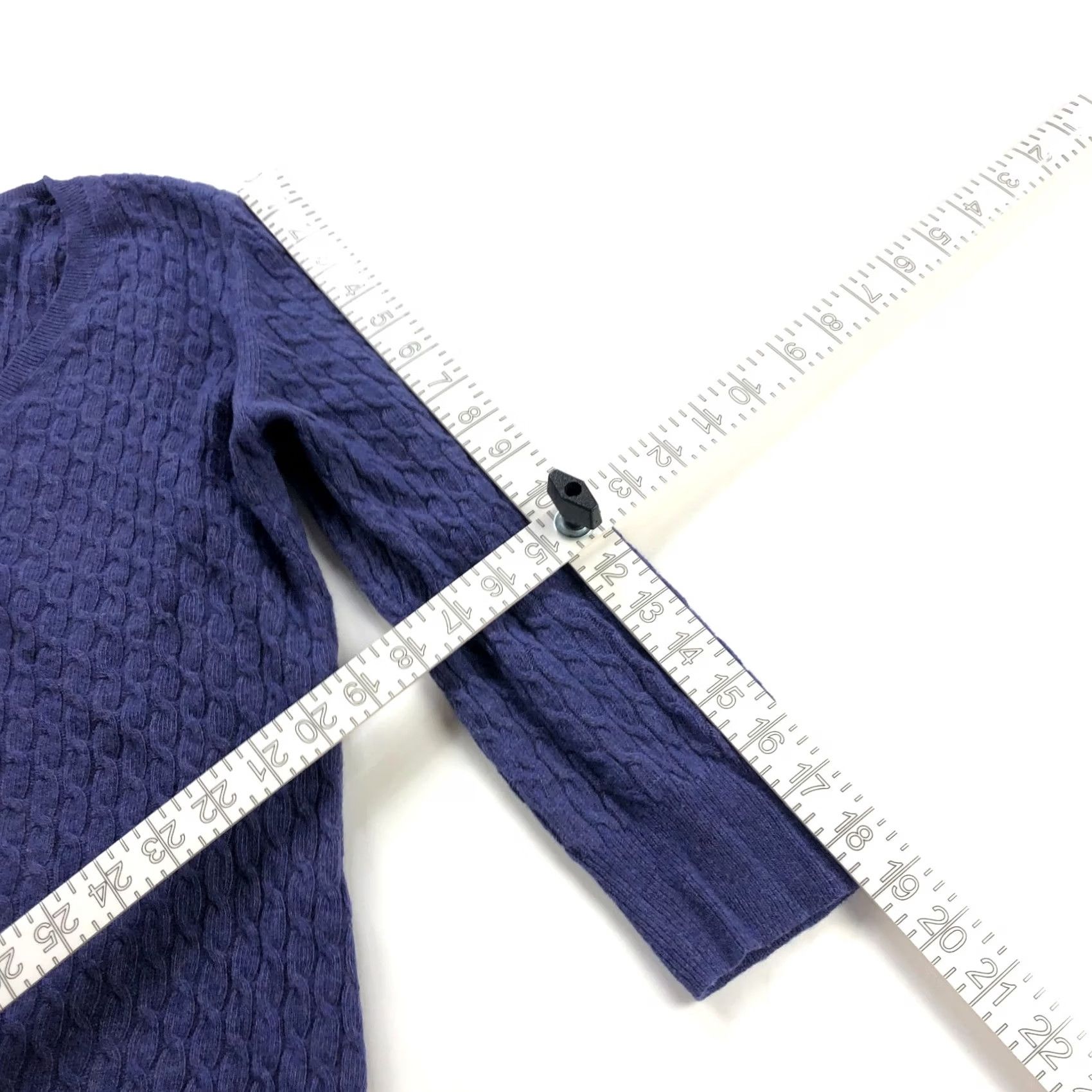 Brooks Brothers Banana Republic XL Wool Cashmere Knit Pullover Sweater Purple Size L / US 10 / IT 46 - 3 Thumbnail