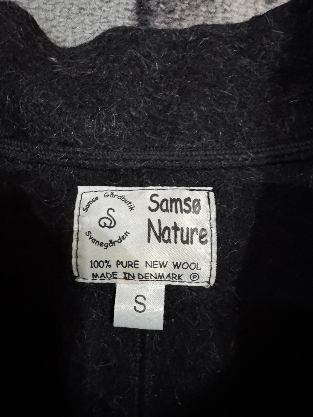 Vintage Vintage Danish Wool Zip Jacket Samsø Nature 100% Pure Wool Size S / US 4 / IT 40 - 4 Thumbnail