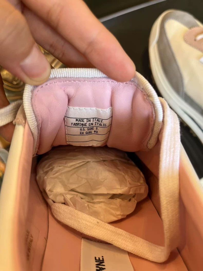 Thom Browne Thom Browne White sneakers with white and pink colors Size US 7 / EU 40 - 8 Thumbnail