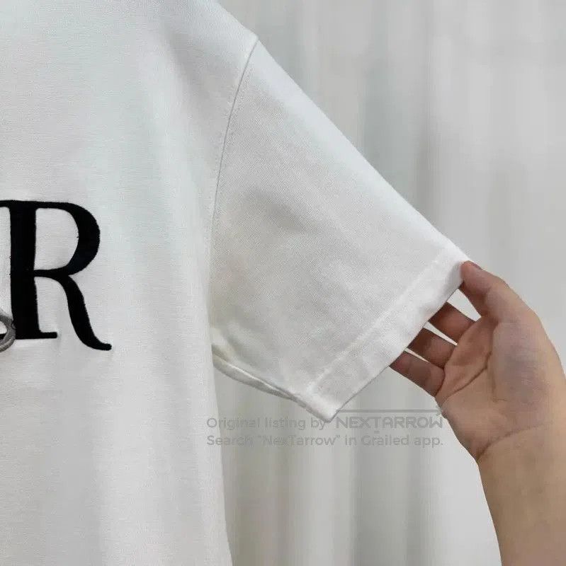 Dior Dior Summer White Embroidered Logo T-Shirt . Size US XS / EU 42 / 0 - 4 Thumbnail