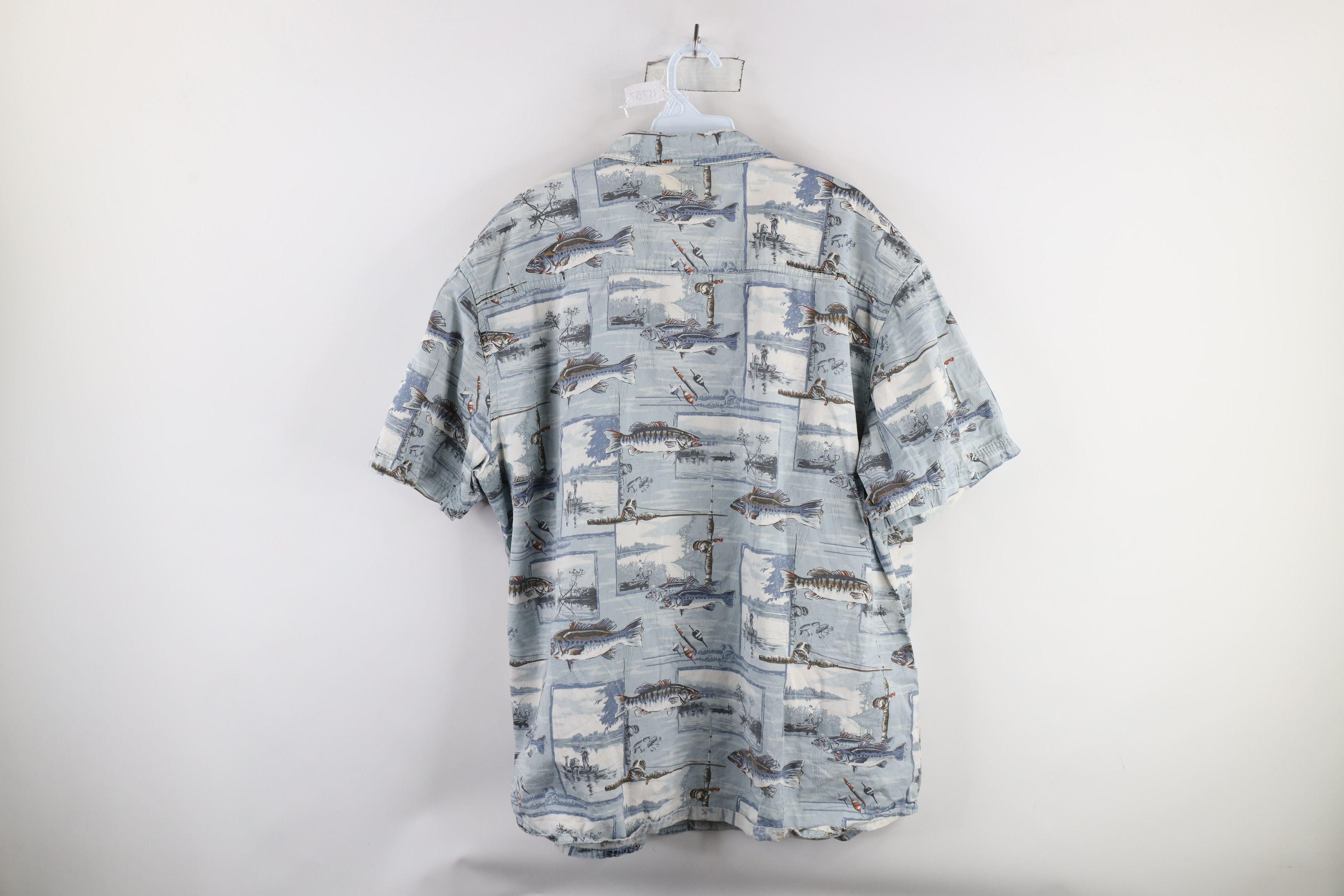 Vintage Vintage 90s Streetwear Over Print Short Sleeve Button Shirt Size US XL / EU 56 / 4 - 7 Thumbnail