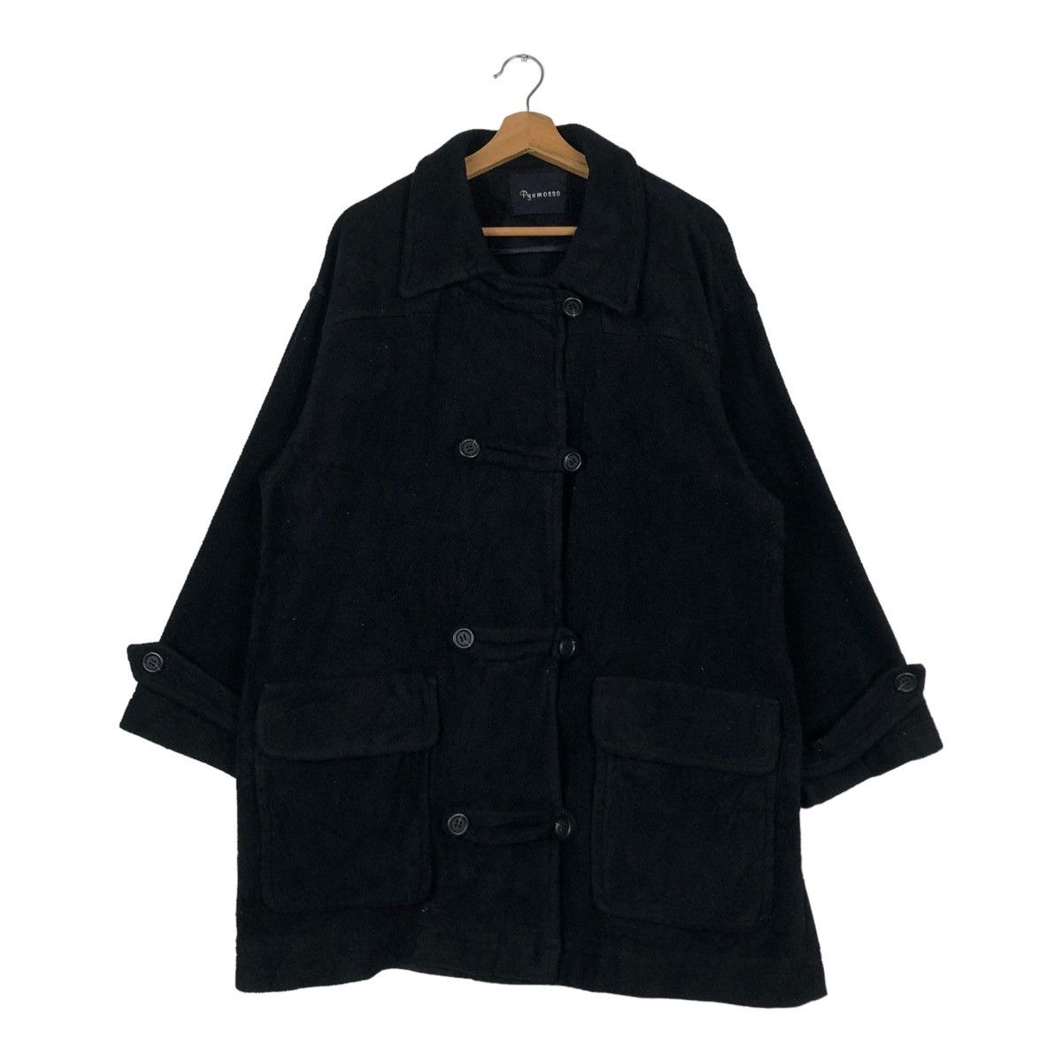 Japanese Brand VINTAGE CHORE JACKET PYUMOSSO JAPAN MADE RICH BLACK Size US M / EU 48-50 / 2 - 1 Thumbnail
