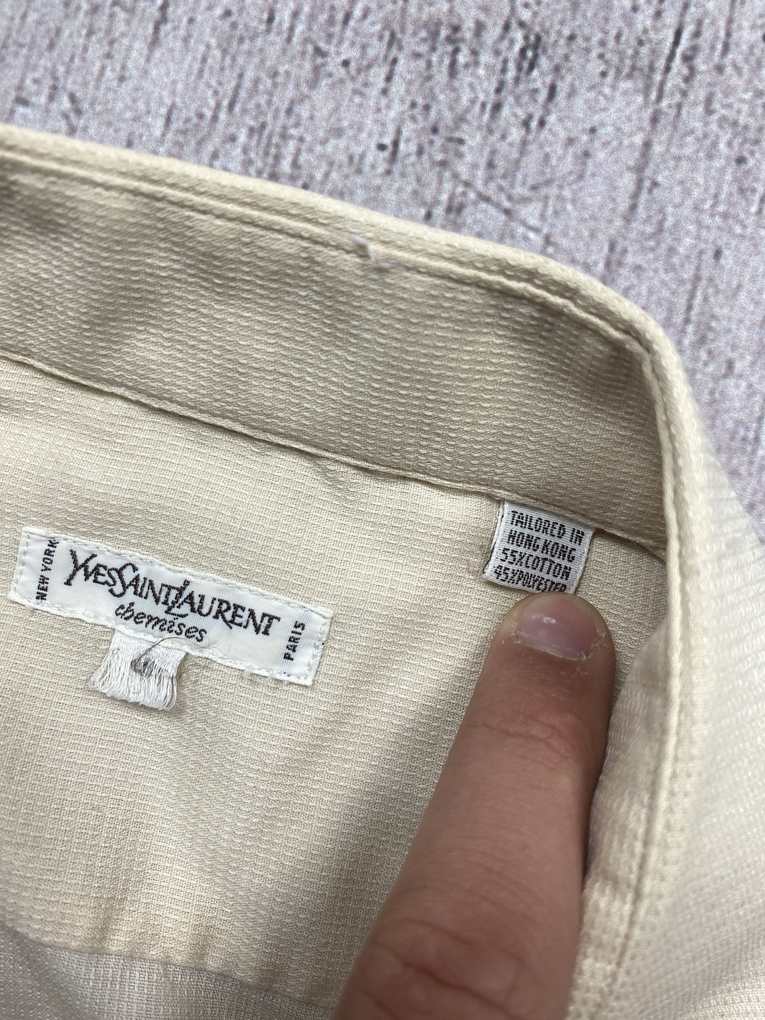 Yves Saint Laurent Yves Saint Laurent Chemises 90s Vintage shirt YSL Size US L / EU 52-54 / 3 - 5 Thumbnail