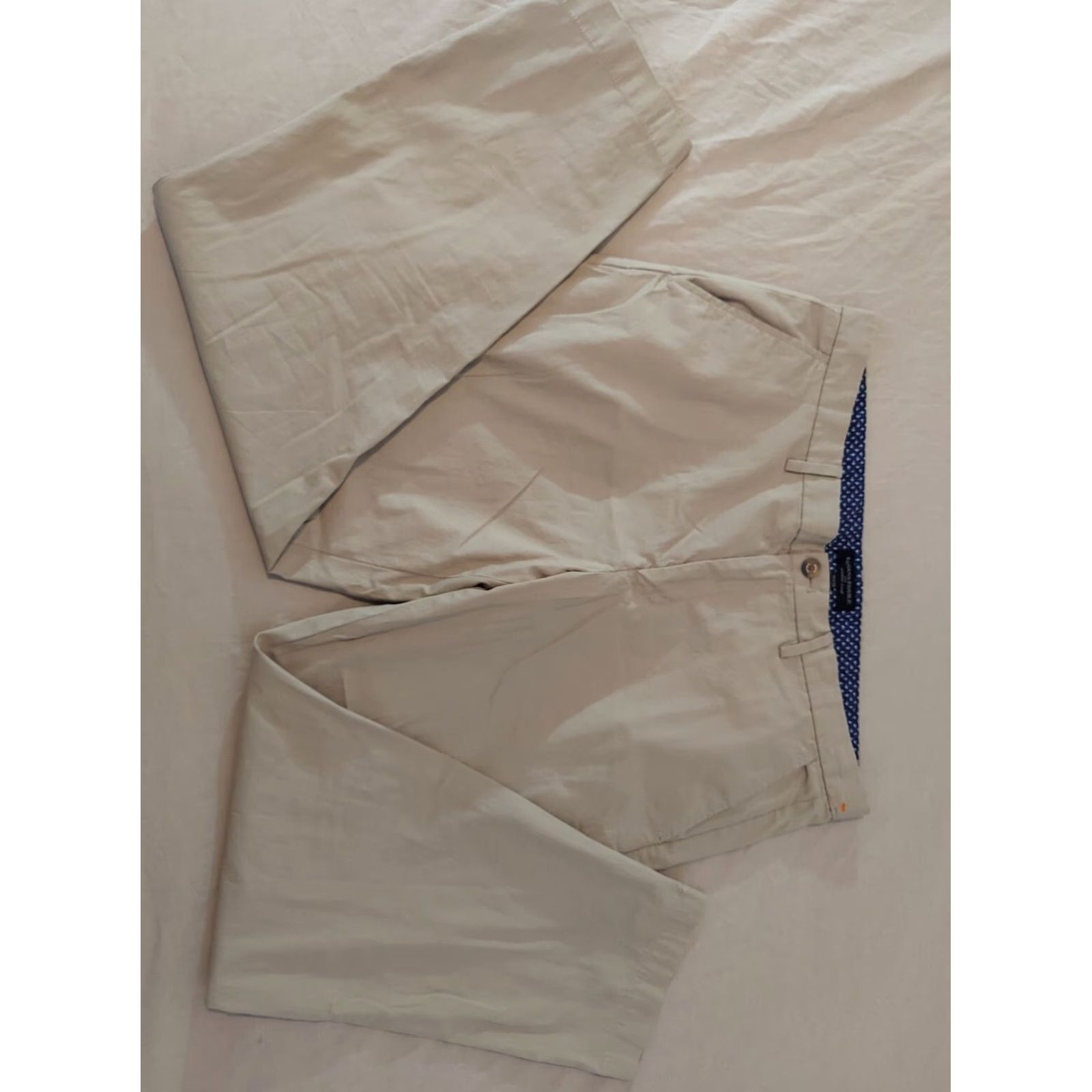 Banana Republic Banana Republic Mens Khakis Pants 36x30 Beige Chino Dress Regular 36 Inseam 30 Slack Trouser Khaki Style Mens Size US 36 / EU 52 - 3 Thumbnail