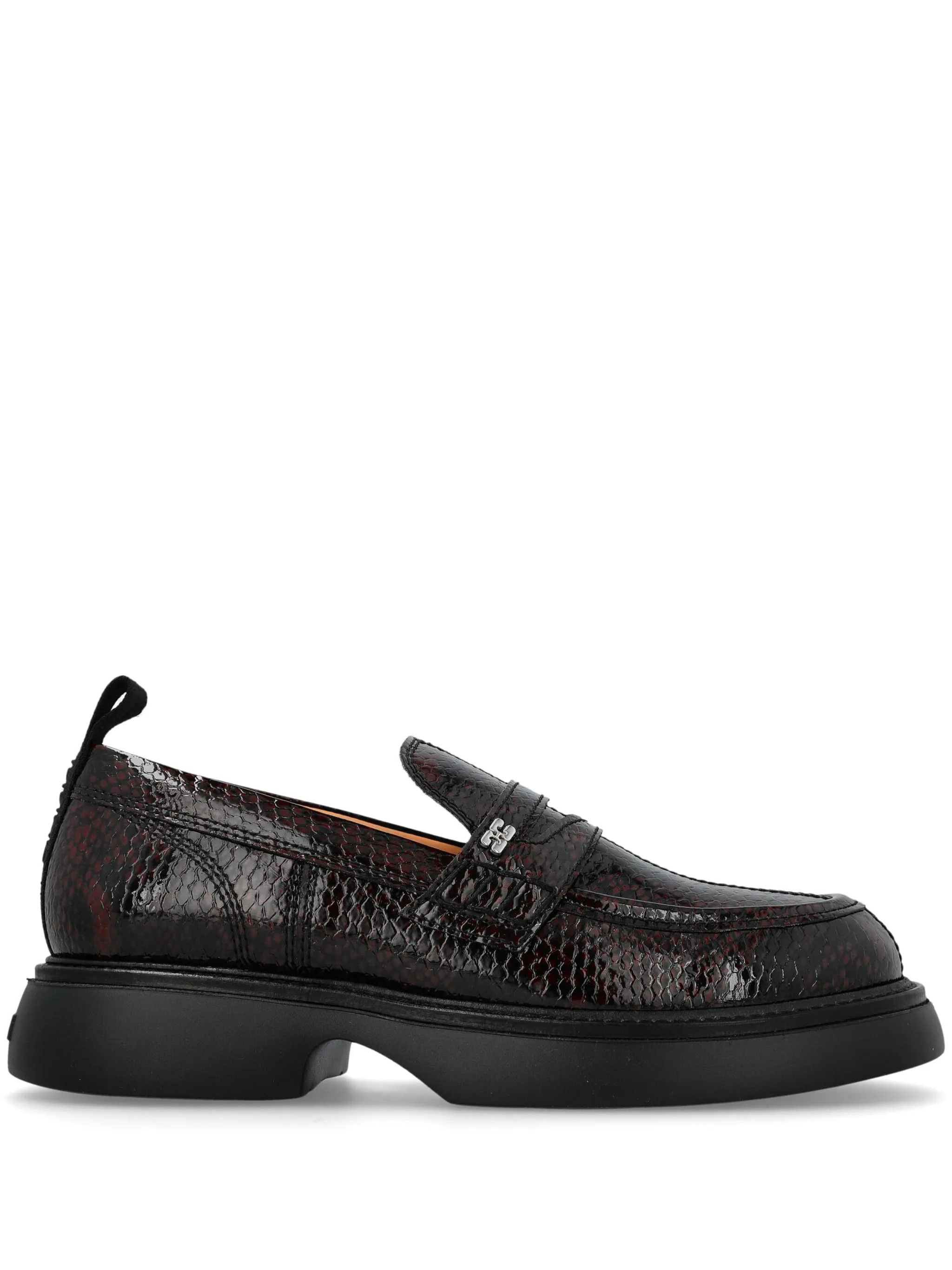 Ganni o1s22i1n0525 Everyday Moccasins in Dark Burgundy Size US 6 / IT 36 - 1 Thumbnail