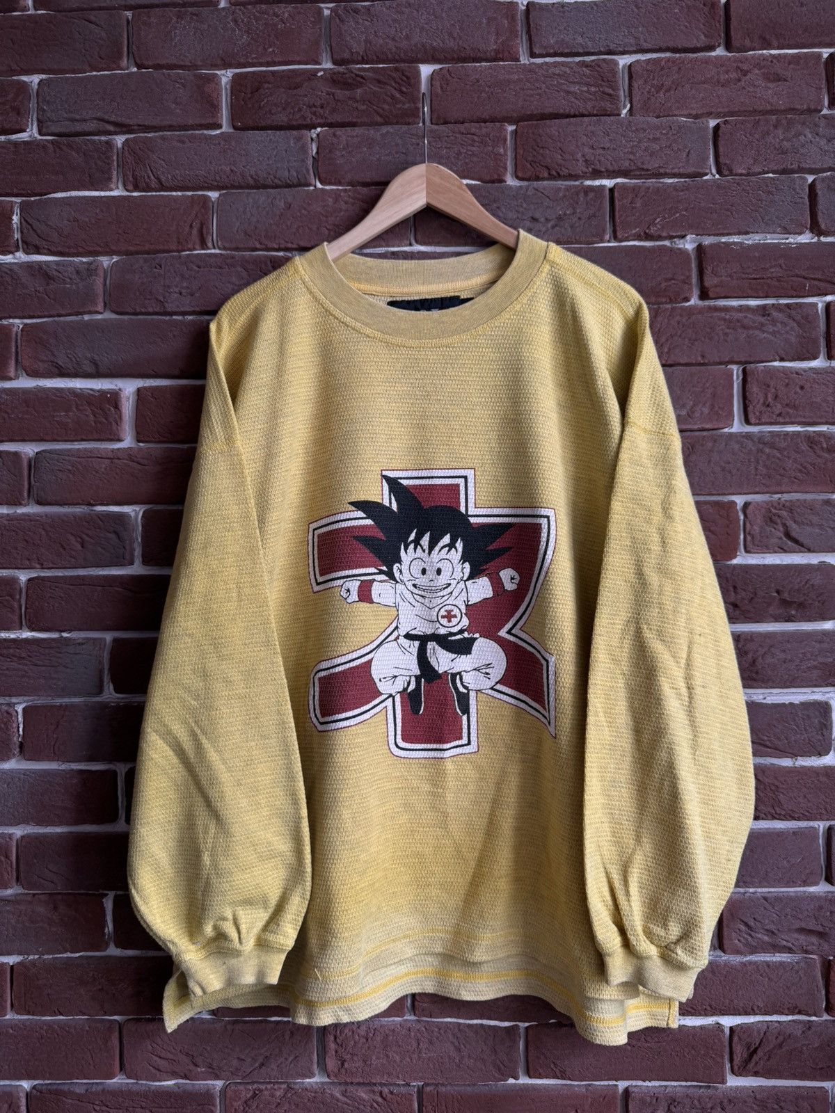 Anime Rare 90s Vintage Dragon Ball Bad Mad Goku Anime TShirt Size US XL / EU 56 / 4 - 1 Thumbnail