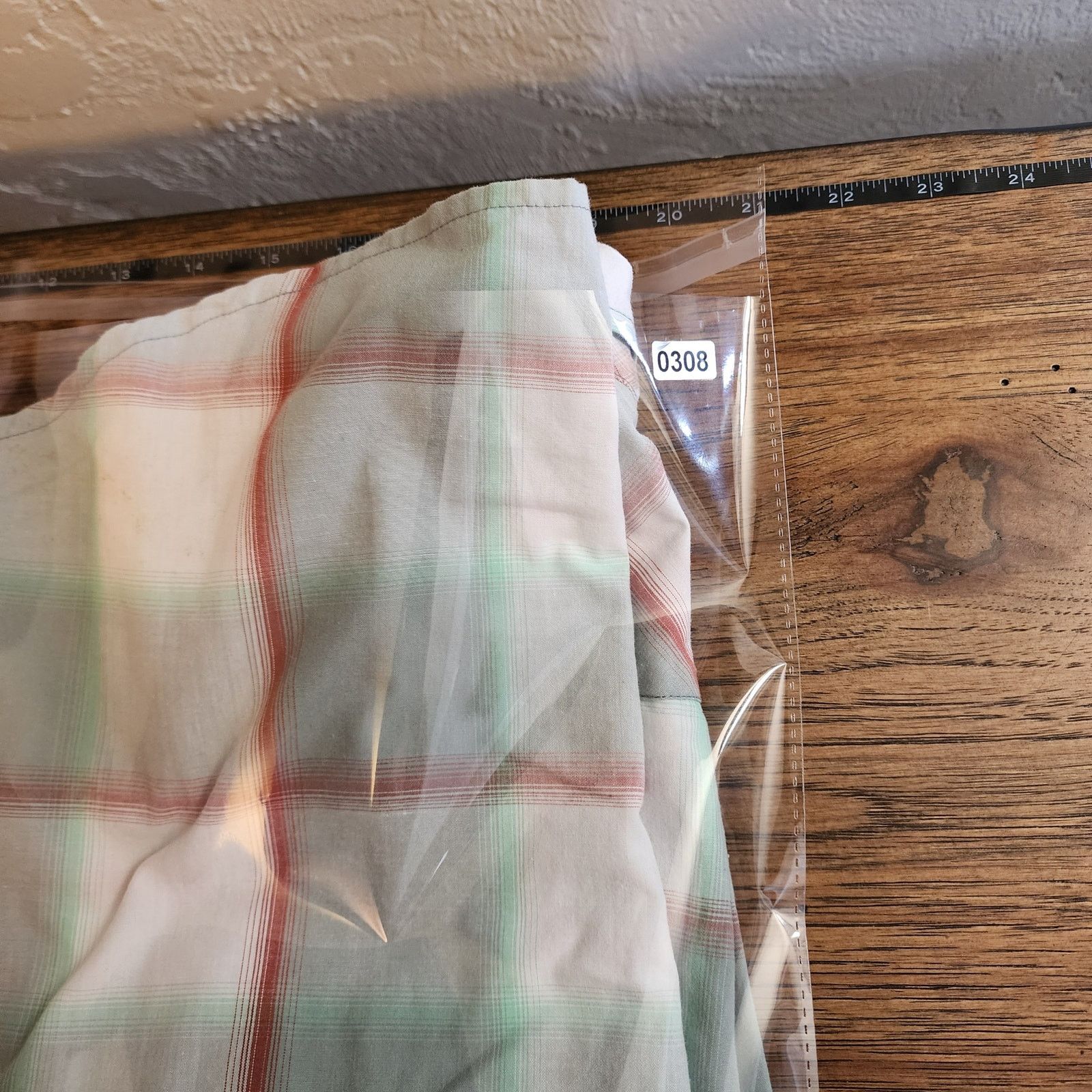 O'Neill O'Neil Medium Plaid Shirt White w/ Red Stripes - Size US M / EU 48-50 / 2 - 3 Thumbnail
