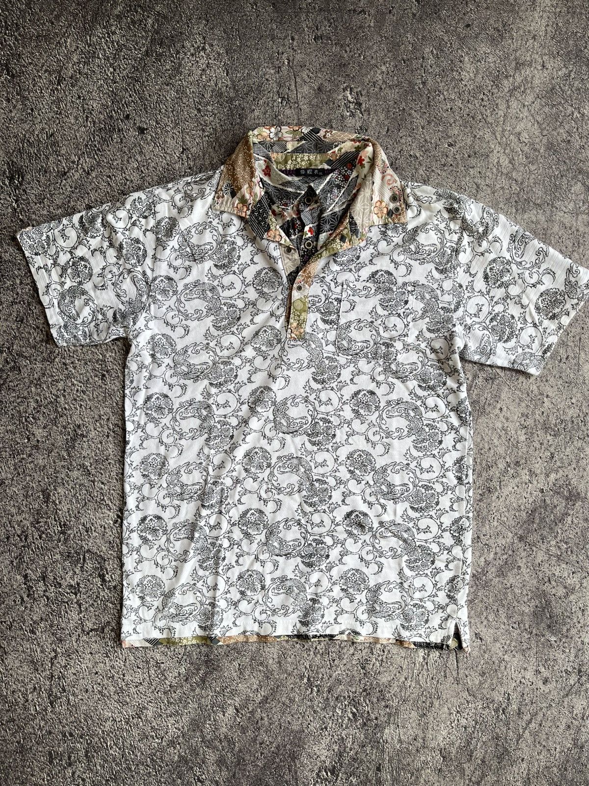 Japanese Brand Y2K Sukajan Style polo shirt Size US L / EU 52-54 / 3 - 1 Thumbnail