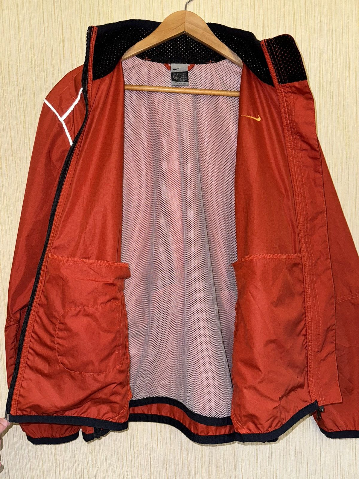 Nike × Vintage Nike vintage track jacket orange swoosh Size US M / EU 48-50 / 2 - 11 Thumbnail