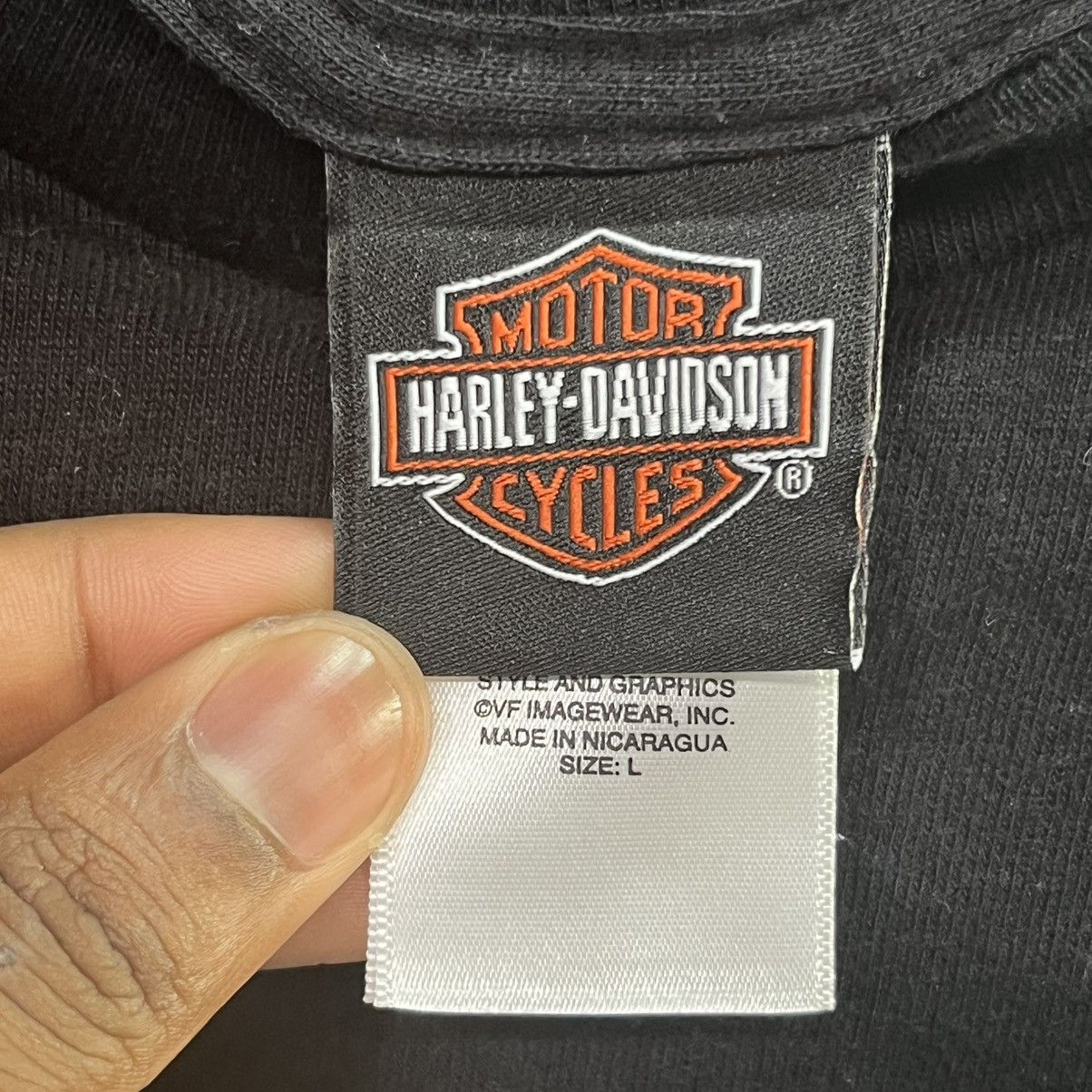 Harley Davidson Harley Davidson Black T Shirt Men's L Farthest North Outpost Size US L / EU 52-54 / 3 - 10 Thumbnail