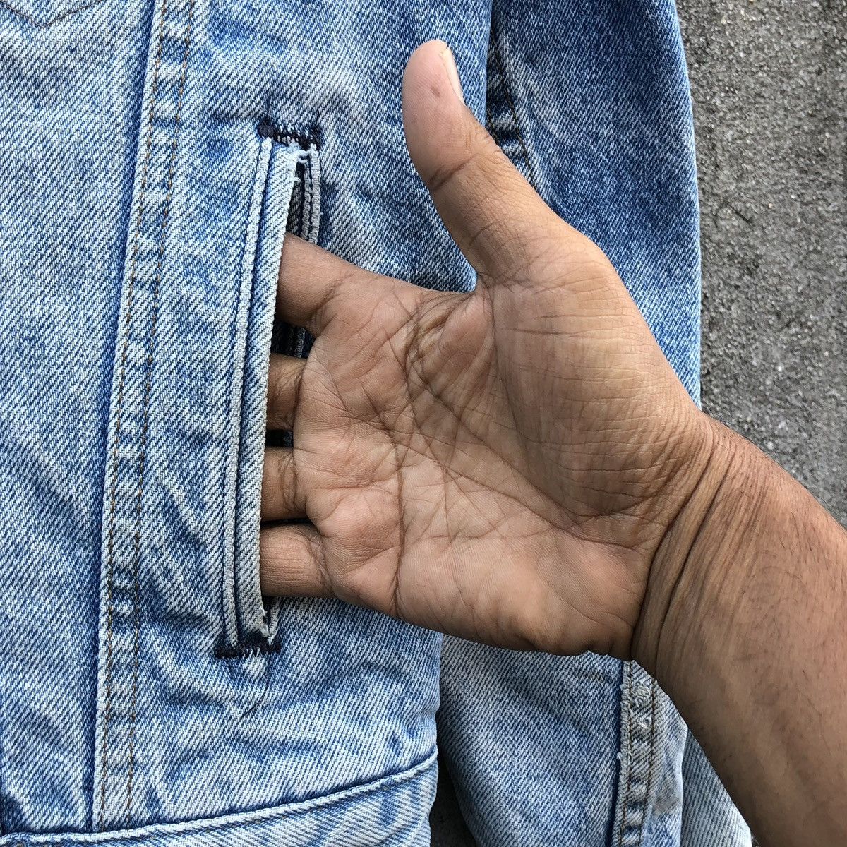 Levi's Vintage Levis Orange Tab Sherpa Lined Denim Trucker Jacket 🇺🇸 Size US L / EU 52-54 / 3 - 10 Thumbnail
