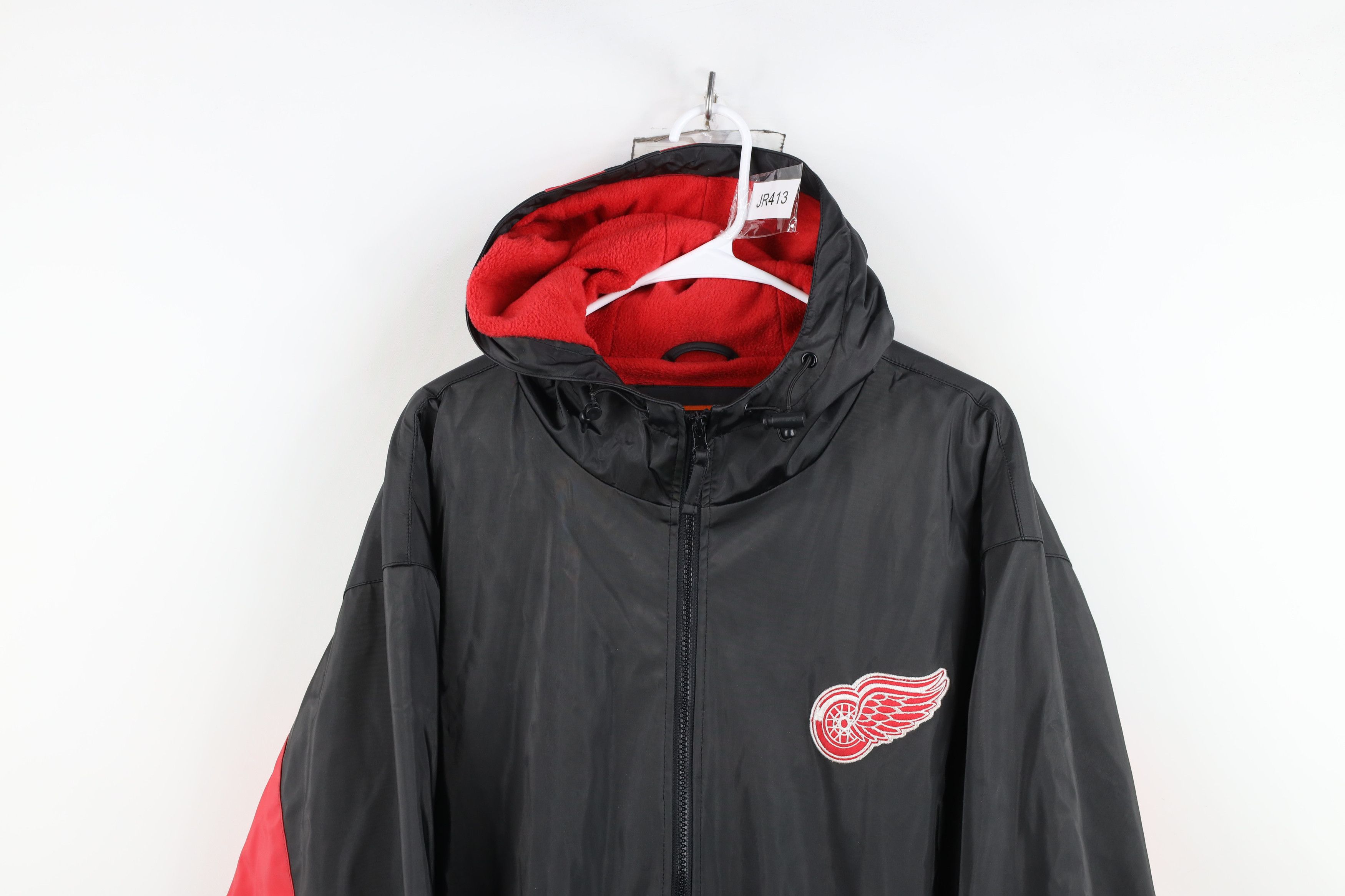 Vintage Vintage 90s Fleece Lined Detroit Red Wings Hockey Jacket Size US M / EU 48-50 / 2 - 2 Thumbnail