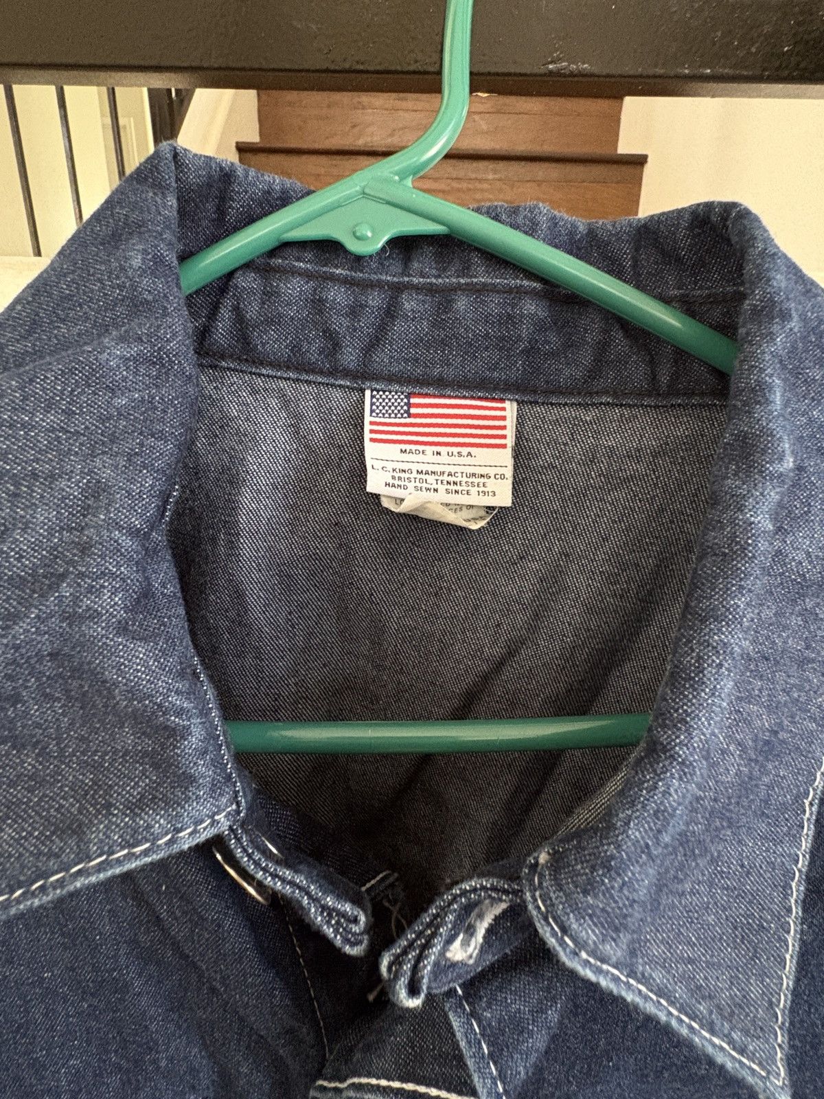 Pointer Pointer Brand by L.C. King Denim Chore Coat — Indigo / XL Size US XL / EU 56 / 4 - 3 Thumbnail
