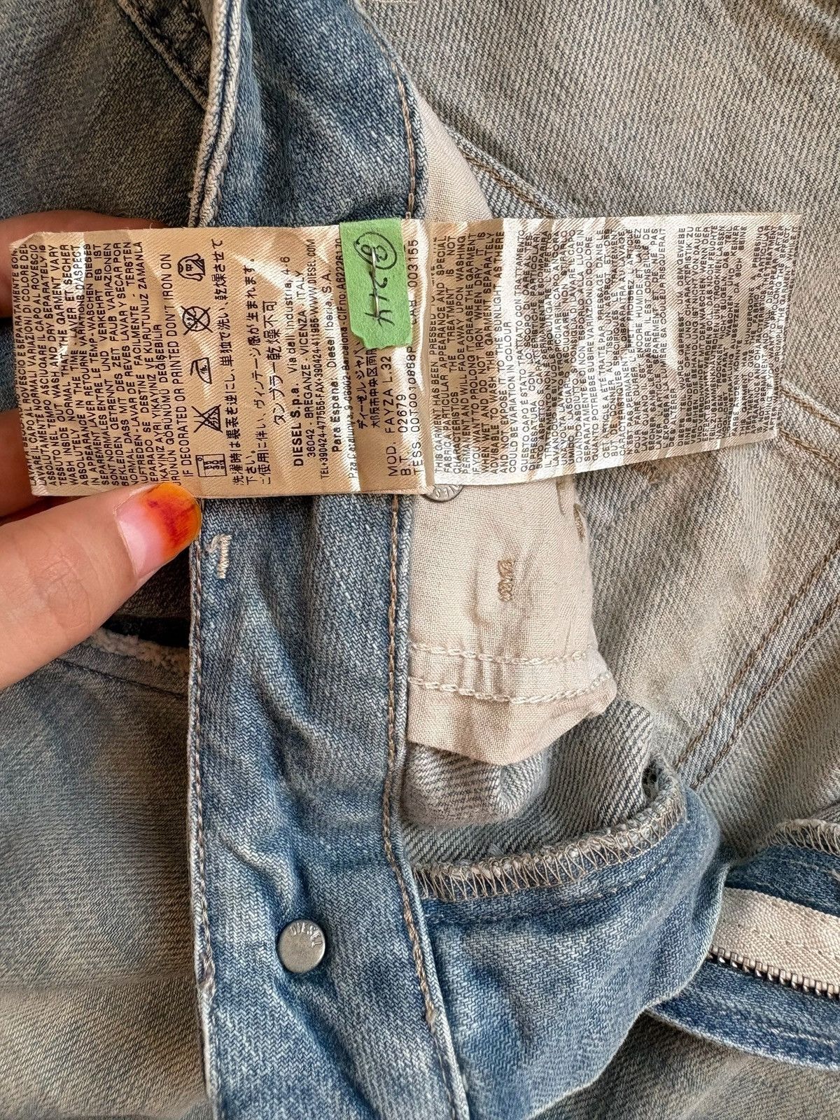Diesel Vintage Diesel Fayza Mud Wash Curved Leg Jeans Size US 31 - 12 Thumbnail